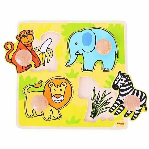 Bigjigs Toys Vkládací puzzle safari porovnat ceny