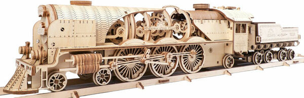 Ugears  3D dřevěné mechanické puzzle V-Express parní lokomotiva 4-6-2 s tendrem porovnat ceny