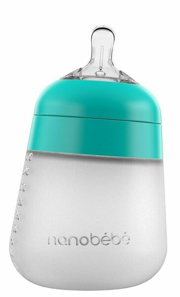 Nanobébé silikonová dětská Flexy - tyrkysová 270ml 1 ks porovnat ceny