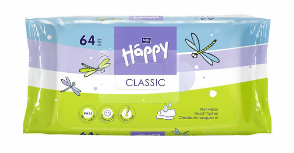Bella Happy  Happy Classic čistící ubrousky 64ks porovnat ceny