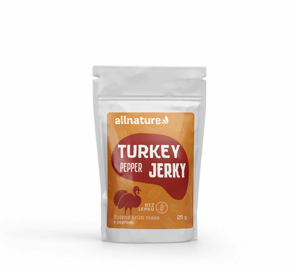 ALLNATURE Turkey pepper Jerky sušené maso 25 g porovnat ceny