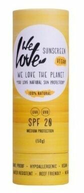 We Love The Planet Přírodní opalovací krém v tyčince SPF20 50g porovnat ceny