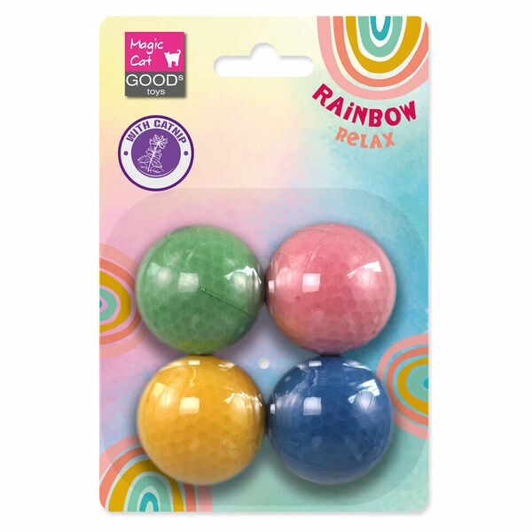 MAGIC CAT Rainbow Relax míček pěnový mix barev 4 ks porovnat ceny