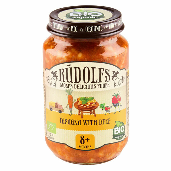 RUDOLFS Bio lasagne s hovězím masem 8m+ 190 g porovnat ceny
