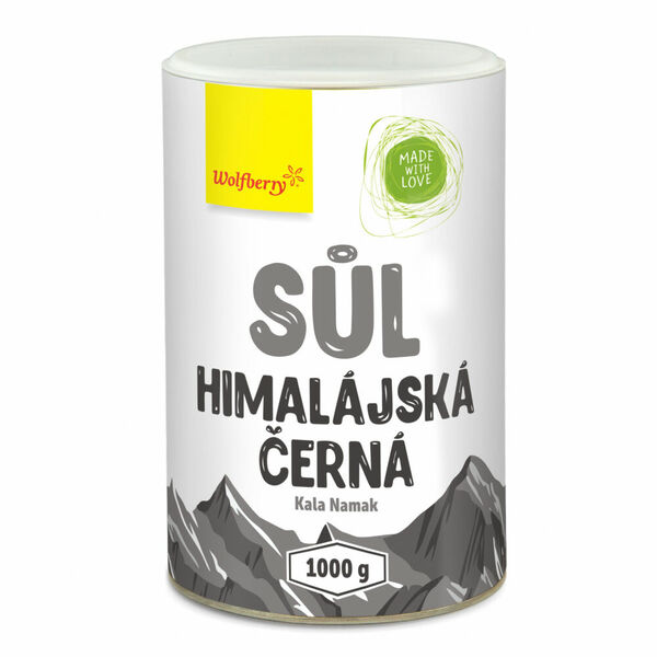 WOLFBERRY Himalájská sůl černá Kala Namak 1000 g porovnat ceny
