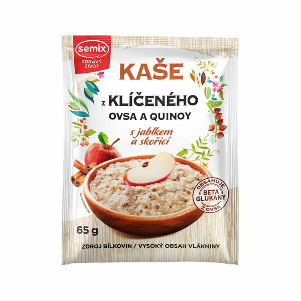 SEMIX Kaše z klíčeného ovsa a quinoy s jablkem a skořicí 65 g porovnat ceny