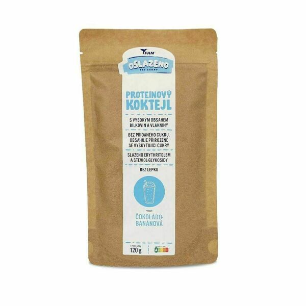 FAN Proteinový koktejl čokoládovo-banánový 120 g porovnat ceny