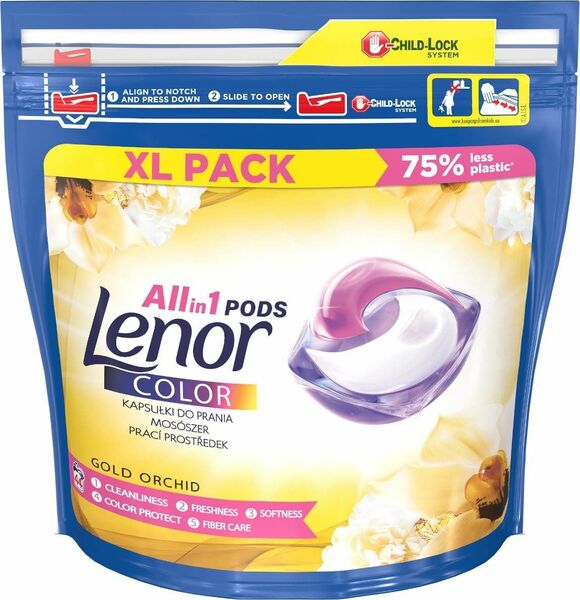 Lenor gelové kapsle All in 1 Color Gold Orchid 44ks porovnat ceny