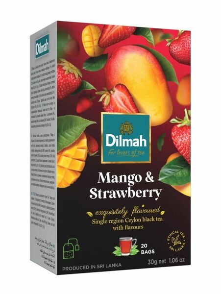 Dilmah Černý čaj Mango & Jahoda nálevové sáčky 20x1,5 g porovnat ceny