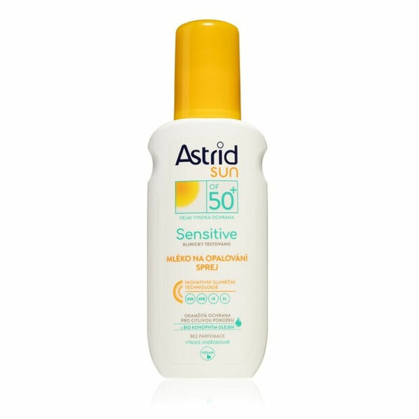 ASTRID Sun Sensitive mléko na opalování ve spreji OF50+ 150 ml porovnat ceny