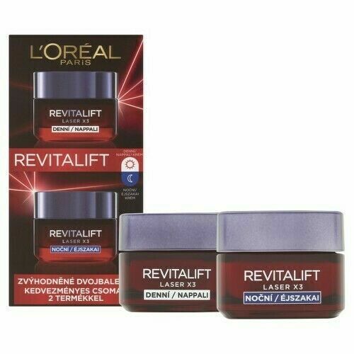 L'Oréal Paris Revitalift Laser X3 Denní a noční krém 2 x 50 ml porovnat ceny