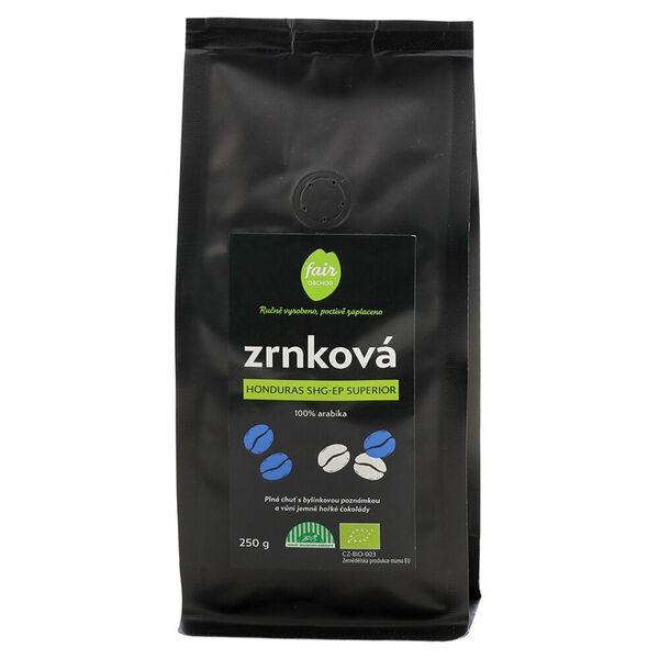 FAIROBCHOD Zrnková káva Honduras SHG superior BIO 250 g porovnat ceny