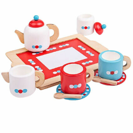 Bigjigs Toys Čajový servis s puntíky porovnat ceny