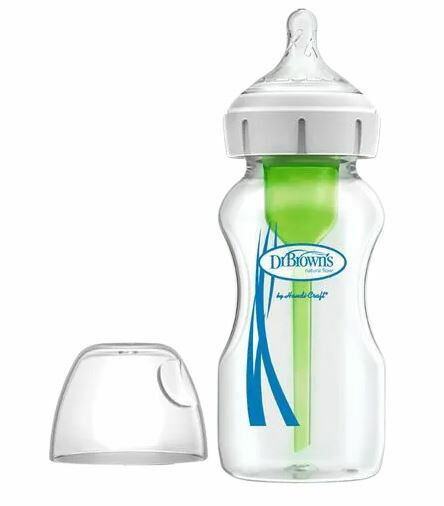 Dr. Brown's Kojenecká láhev Options+ SKLENĚNÁ Wide-Neck Anti-colic 270ml (WB91700-P4) porovnat ceny