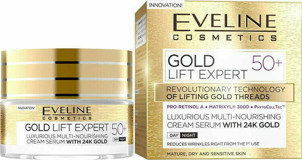 Eveline Cosmetics  Eveline Gold Lift Expert Day & Night cream 50+ 50ml porovnat ceny