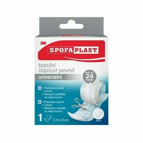 3M Spofaplast 254 Pevná textilní náplast 1mx6cm porovnat ceny