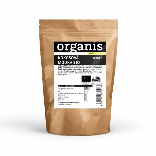 ORGANIS Kokosová mouka 1000 g BIO porovnat ceny