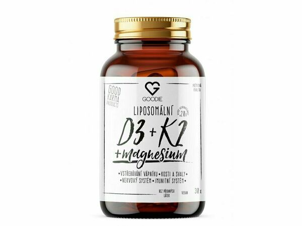 GOODIE s.r.o.  Goodie Liposomální Vitamin D3 + K2 + Magnesium 30ks porovnat ceny