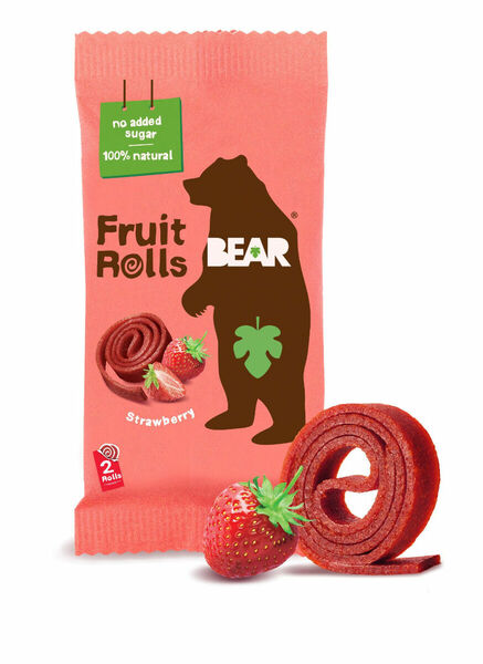 BEAR Fruit Rolls jahoda ovocné rolované plátky 20 g porovnat ceny
