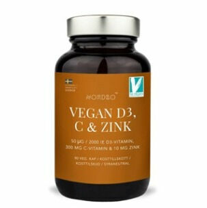NORDBO Vegan D3, C a zinek 90 kapslí porovnat ceny