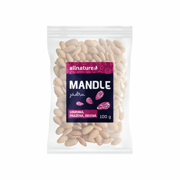 ALLNATURE Mandle loupané pražené solené 100 g porovnat ceny