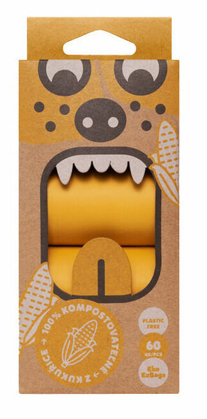 Explorer dog Sáčky kompostovatelné z kukuřice na psí hovínka 60 ks porovnat ceny