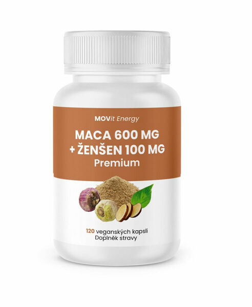 MOVit Energy Maca 600 mg + Ženšen 100 mg PREMIUM 120 kapslí porovnat ceny
