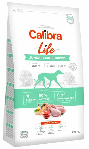Calibra Granule pro mladé psy velkých plemen - kuřecí 2,5kg 2.5 kg porovnat ceny
