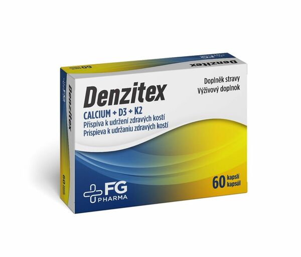 Denzitex (ca+d3+k2) Cps.60 Fg Pharma porovnat ceny