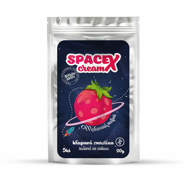 SPACEX CREAM křupavá zmrzlina malina 20 g porovnat ceny