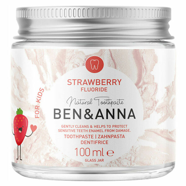 BEN & ANNA  Zubní pasta pro děti s fluoridem s příchutí jahod 100 ml porovnat ceny