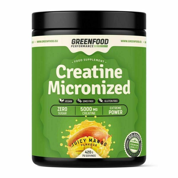 GreenFood Performance Creatine Juicy mango 420 g porovnat ceny