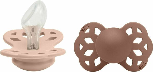 Bibs Infinity anatomické dudlíky ze silikonu, velikost 2, Blush / Woodchuck 2 ks porovnat ceny