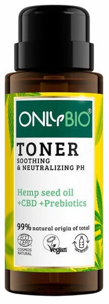 OnlyBio Zklidňující tonikum pro citlivou pleť, s konopím a CBD olejem 300ml porovnat ceny