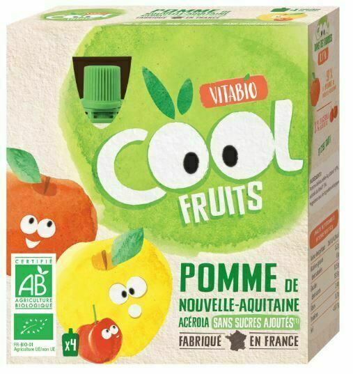 Vitabio Ovocné BIO kapsičky Cool Fruits jablko a acerola 4x90g porovnat ceny
