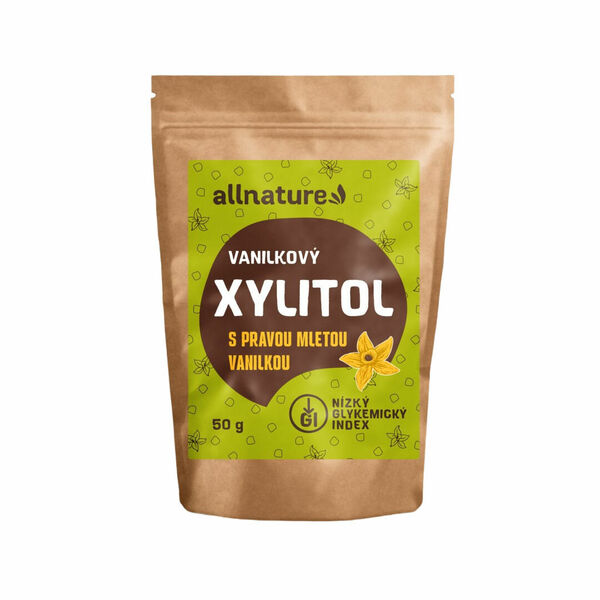 Allnature Xylitol s mletou vanilkou 50g porovnat ceny