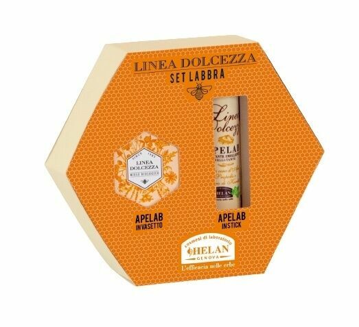 HELAN Dolcezza Apelab Sada péče o rty s medem a propolisem Tyčinka na rty hydratační 4,5ml + Krém na rty reparační 13ml porovnat ceny