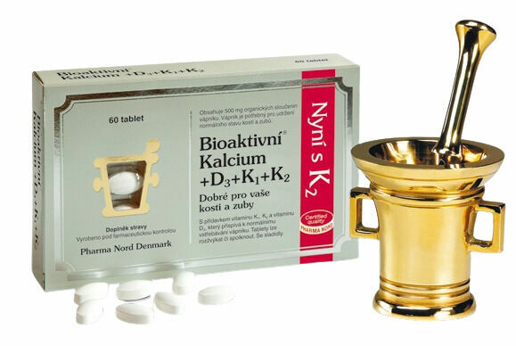 Bioaktivní Kalcium+D3+K1+K2 60 tablet porovnat ceny