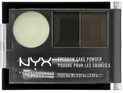 NYX Professional Makeup Eyebrow Cake Powder sada na úpravu obočí - Black/Gray 2.6 g porovnat ceny