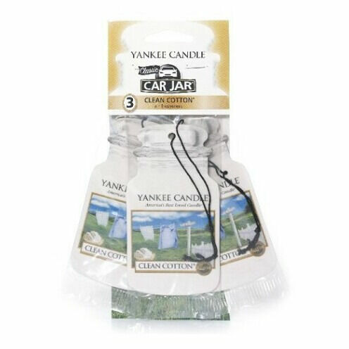 YANKEE CANDLE Papírová visačka do auta Čistá bavlna (Clean Cotton) 3 ks porovnat ceny
