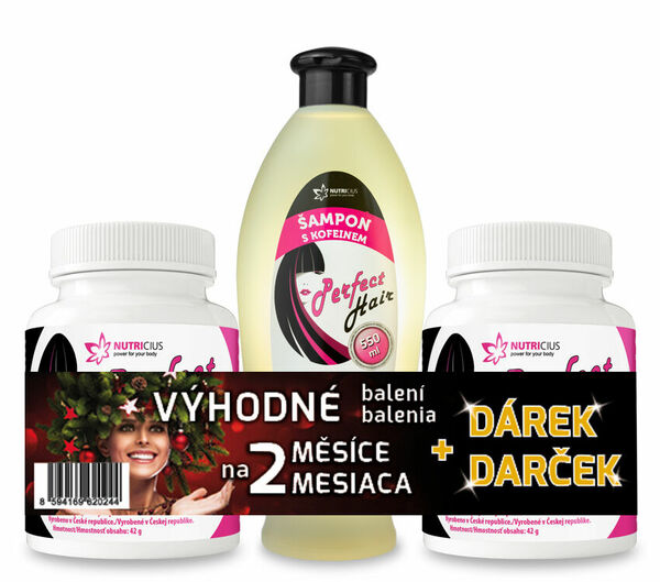 Nutricius Perfect Hair NEW – methionin 500mg 200 tablet + dárek porovnat ceny