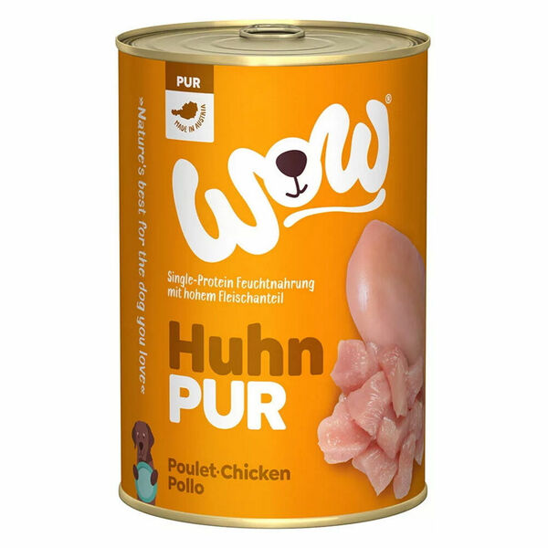 WOW Kuřecí monoprotein PUR konzerva pro psy 400 g porovnat ceny
