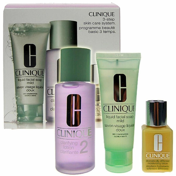 Clinique 3step Skin Care System2  50ml 50ml Liquid Facial Soap Mild + 100ml Clarifying porovnat ceny