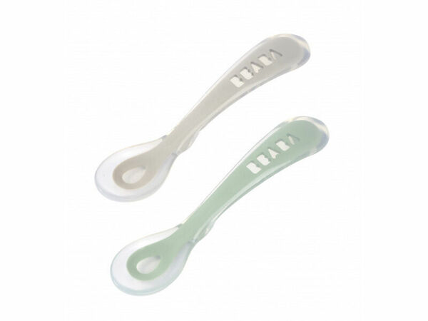 Beaba Lžička silikonová s pouzdrem green 2 ks porovnat ceny