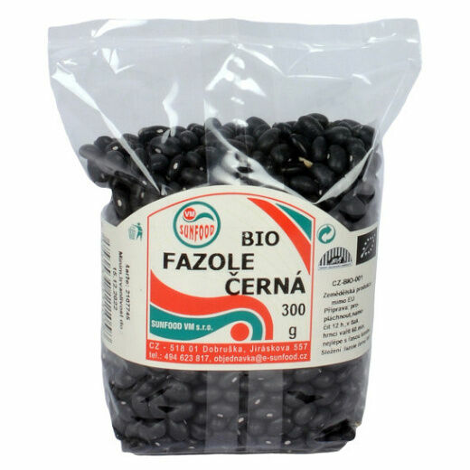SUNFOOD Fazole černá BIO 300 g porovnat ceny