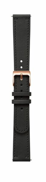 Withings pásek pro Steel HR 36mm, Move, Move ECG, Scanwatch 38mm - Černá kůže/růžové zlato 1ks porovnat ceny