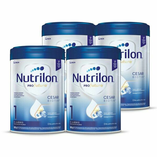 Nutrilon Cesarbiotik™ 1 počáteční mléko od narození 4 x 800 g porovnat ceny