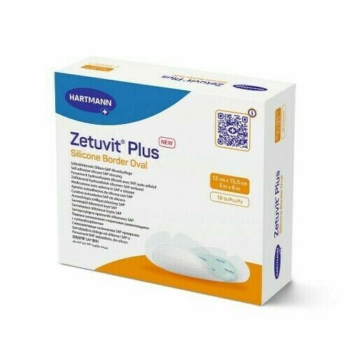 ZETUVIT PLUS SILICONE BORDER OVAL 13X15,5 CM,10 KS porovnat ceny