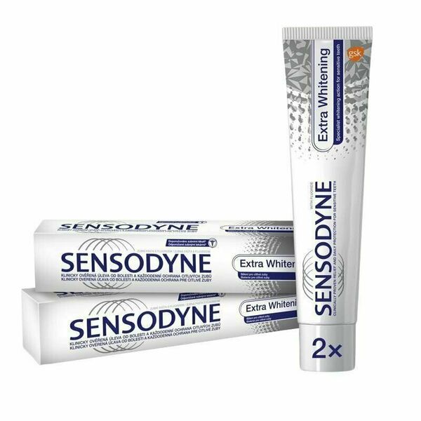 Sensodyne Extra Whitening zubní pasta 2x75ml porovnat ceny