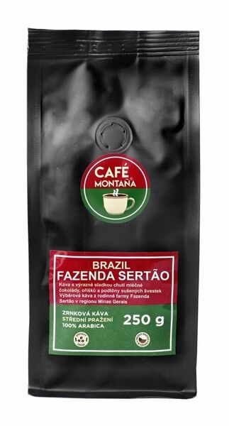 Café Montana Brazil Fazenda Sertao zrnková káva 250 g porovnat ceny